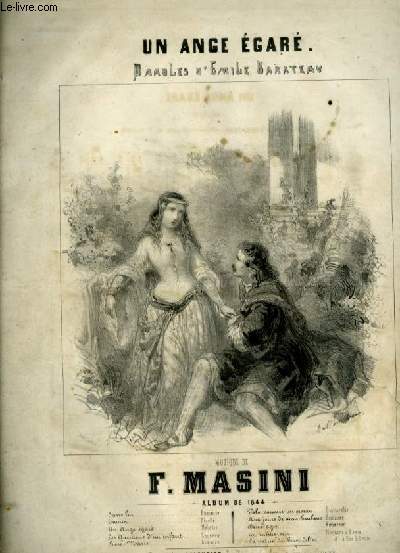 UN ANGE EGARE - MELODIE POUR PIANO ET CHANT AVEC PAROLES.