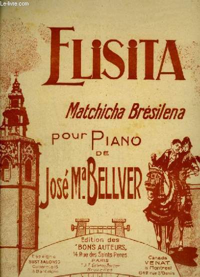 ELISITA - MATCHICHA BRESILENA POUR PIANO.