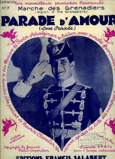 MARCHE DES GRENADIERS / MARCH OF THE GRENADIERS - POUR PIANO ET CHANT AVEC PAROLES FRANCAISES ET ANGLAISES.
