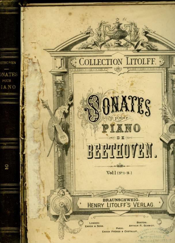 SONATES POUR PIANO DE BEETHOVEN - VOLUME 1 : N1-16 + VOLUME 2 : N17-32.