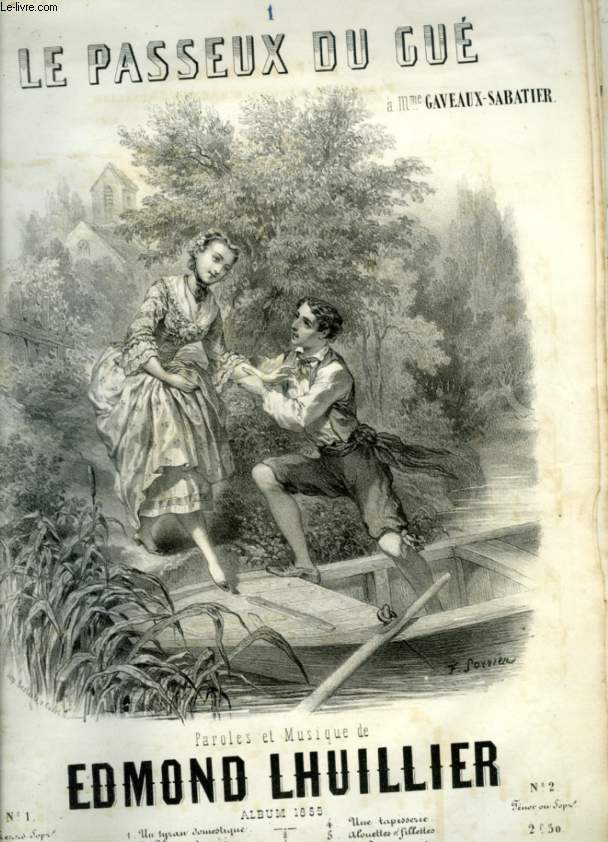 LE PASSEUX DU GUE - POUR PIANO ET CHANT AVEC PAROLES.