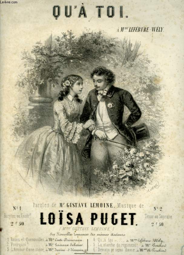 QU'A TOI ! - PARTITION POUR PIANO ET CHANT AVEC PAROLES / POUR BARYTON OU CONTRALTO.