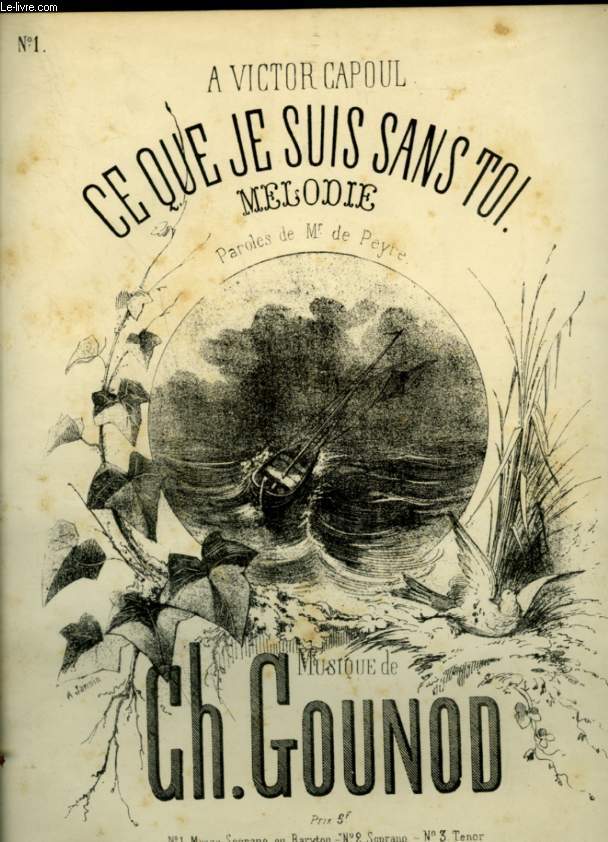 CE QUE JE SUIS SANS TOI - MELODIE POUR PIANO ET CHANT AVEC PAROLES - MEZZO SOPRANO OU BARYTON.
