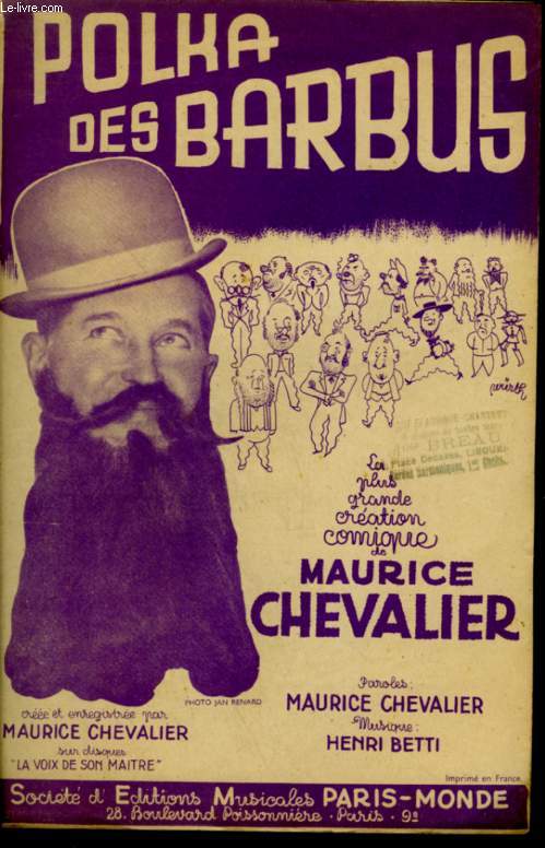 LA POLKA DES BARBUS - POUR CHANT AVEC PAROLES.