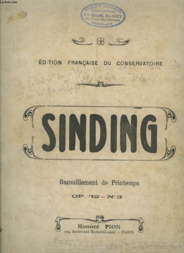 GAZOUILLEMENT DU PRINTEMPS - OP.32 - N3.