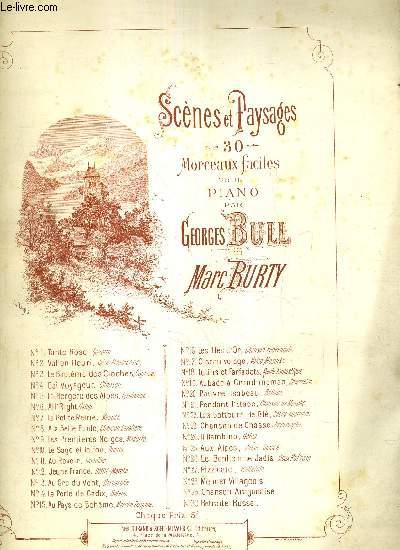 LUTINS ET FARFADETS - RONDE FANTASTIQUE - SCENES ET PAYSAGES - PIANO / 30 MORCEAUX FACILES POUR PIANO PAR GEORGES BULL ET MARC BURTY