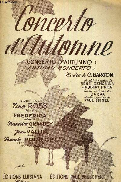 CONCERTO D'AUTOMNE