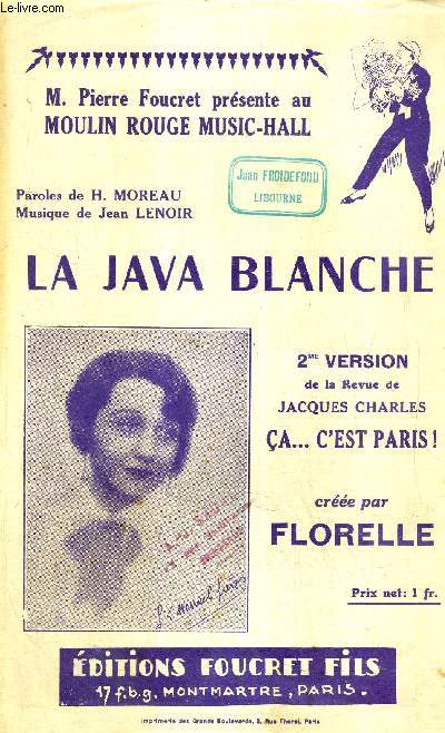 LA JAVA BLANCHE - HOMMAGE DE Melle PAULA BEN