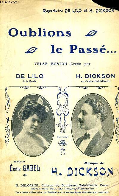 OUBLIONS LE PASSE.. - VALSE BOSTON - A MADAME GEORGETTE ELVAL