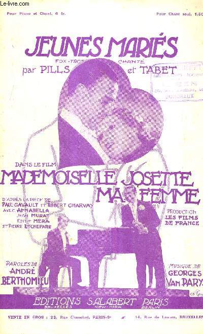 JEUNES MARIES - FOX TROT CHANTE PAR PILLS ET TABET