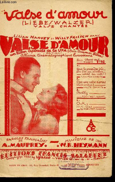 VALSE D'AMOUR - VALSE CHANTEE - LIEBESWALZER