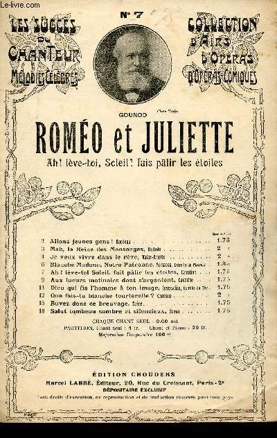 ROMEO ET JULIETTE - OPERA EN 5 ACTES - CAVATINE CHANTEE PAR Mr MICHOT N7