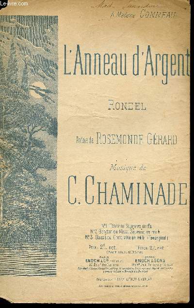 L'ANNEAU D'ARGENT - RONDEL - A MADAME CONNEAU