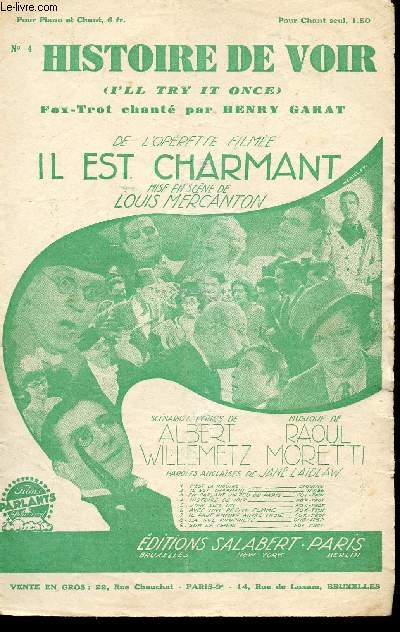 HISTOIRE DE VOIR - I'LL TRY IT ONCE - FOX TROT CHANTE N4