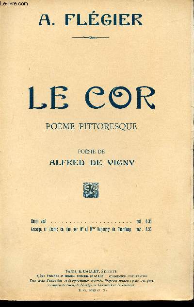 LE COR - POEME PITTORESQUE - A MON AMI LUCKROC