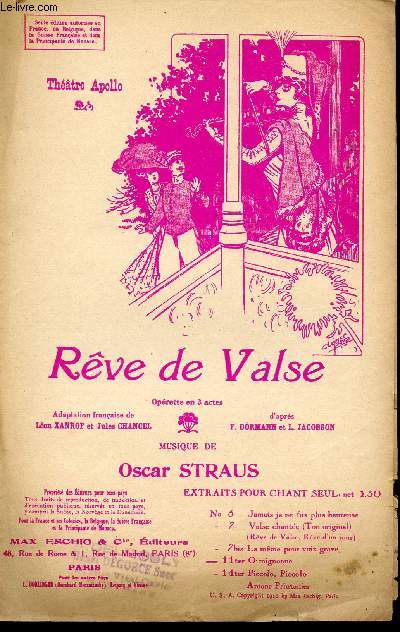 REVE DE VALSE N11ter - VOYONS, PUISQUE LA DESTINEE