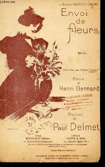 ENVOI DE FLEURS - HOMMAGE RESPCTUEUX A MADAME MADELEINE LEMAIRE