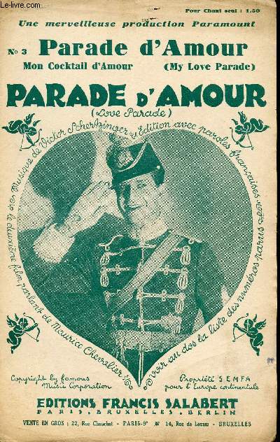 PARADE D'AMOUR - SLOW FOX TROT CHANTE N3