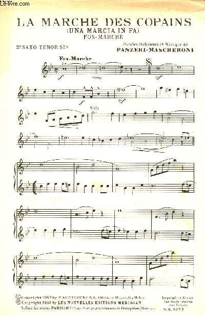 LA MARCHE DES COPAINS - LA POLKA DES AMOUREUX - SAXO TENOR SI