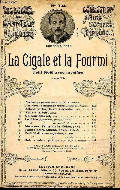 LA CIGALE ET LA FOURMI - N14