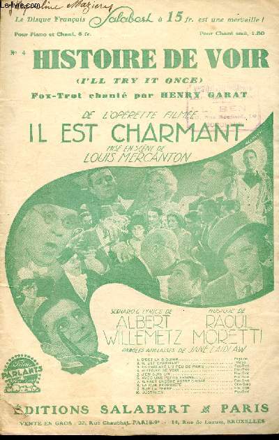 HISTOIRE DE VOIR - FOX TROT CHANTE N4