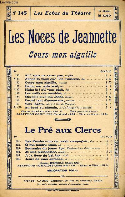LES NOCES DE JEANNETTE - ROMANCE DE L'AIGUILLE N145