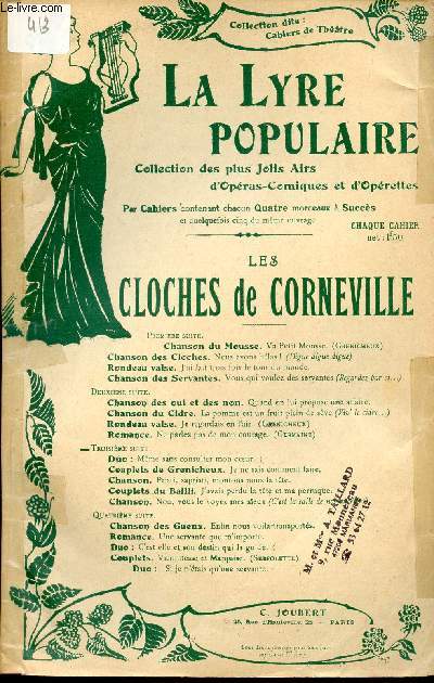 LES CLOCHES DE CORNEVILLE - OPERA COMIQUE EN 3 ACTES N4