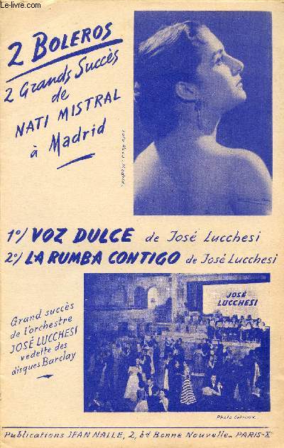 VOZ DULCE - LA RUMBA CONTIGO / VIOLON ACCORDEON, PIANO, CONTREBASSE GUITARE, 2E TROMPETTES SI, 3E SAXO ALTO MI, 2E SAXO TENOR SI OU CLARINETTE SI, 1E SAXO ALTO MI