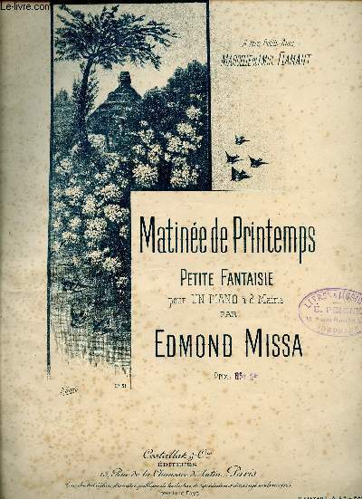 MATINEE DE PRINTEMPS - PETITE FANTAISIE POUR UN PIANO A 8 MAINS