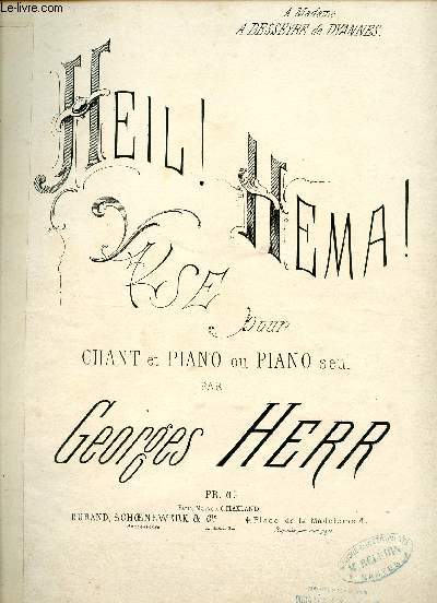 HEIL! HEMA! - VALSE - A MADAME A.BESSEYRE DE DYANNES