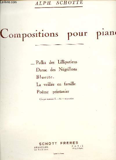 COMPOSITION POUR PIANO - POLKA DES LILLIPUTIENS