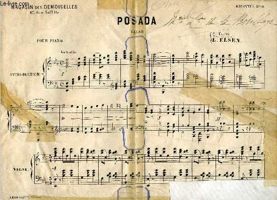 POSADA - VALSE - POUR PIANO