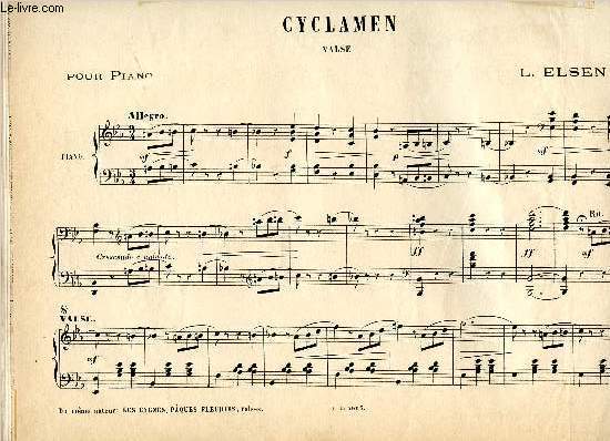 CYCLAMEN - VALSE - POUR PIANO