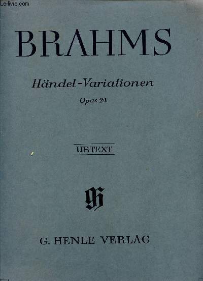 HANDEL-VARIATIONEN - OPUS 24