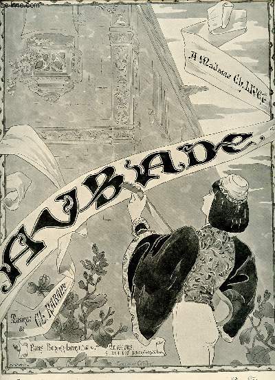 AUBADE - A MADAME CH. LIVET - PAROLES DE Mme LA BARONNE ANTONINE-L DE ROCHEMONT