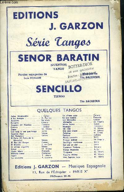 Senor baratin/ Sencillo