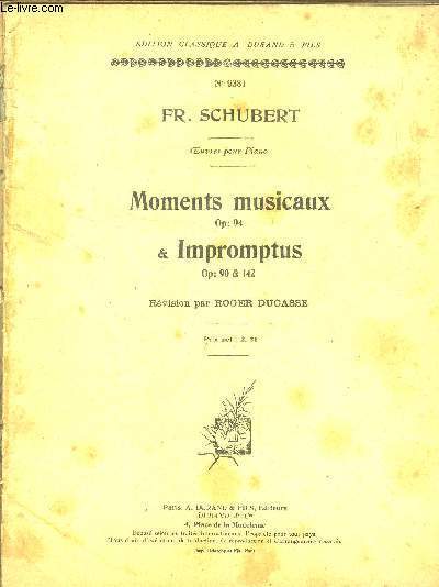 Moments musicaux OP: 94 / Impromptus OP: 90 & 142