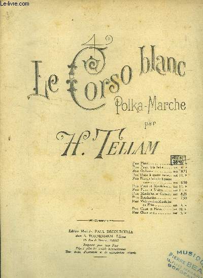 Le corso blanc, polka-marche