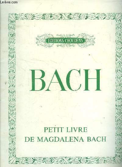 Petit livre de Magdalena Bach