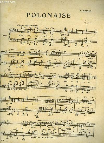 Partitions pour piano : Polonaise / Polonaise fantaisie