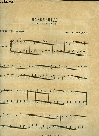 Marguerite, pour piano