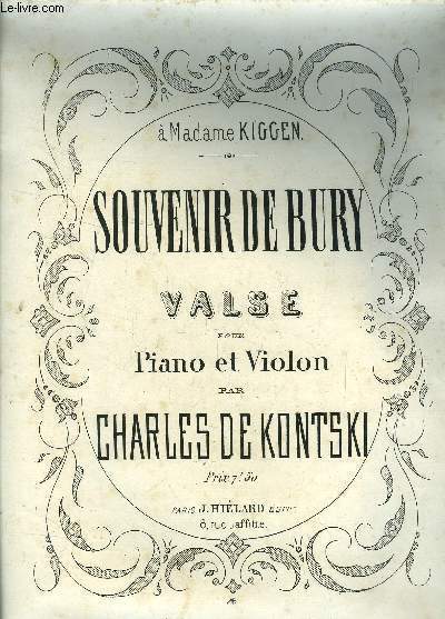 Souvenir de Bury, valse pour piano et violon
