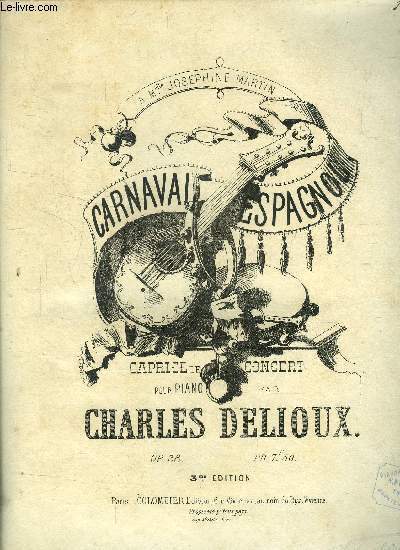 Carnaval espagnol, pour piano, 3 me dition