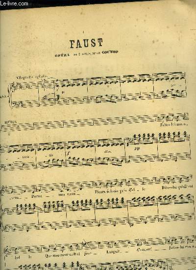 Faust, opra en 5 actes pour piano/ Carmen, opra comique en 4 actes pour piano et chant.