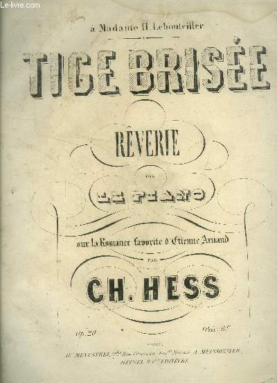 Tige brise, rverie pour piano