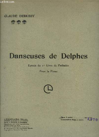 Danseuses de Delphes, extrait du 1er livre de prludes pour le piano