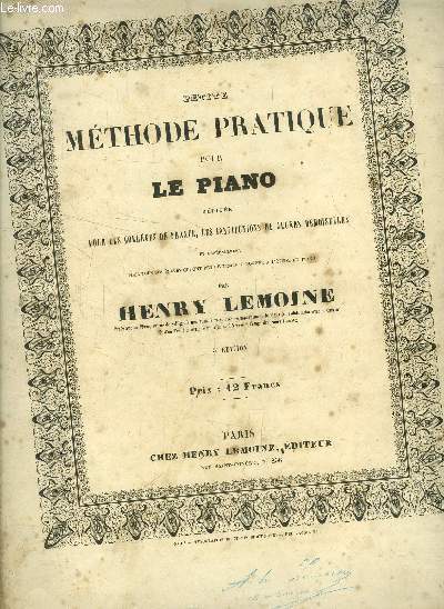 Petite mthode pratique poour le piano