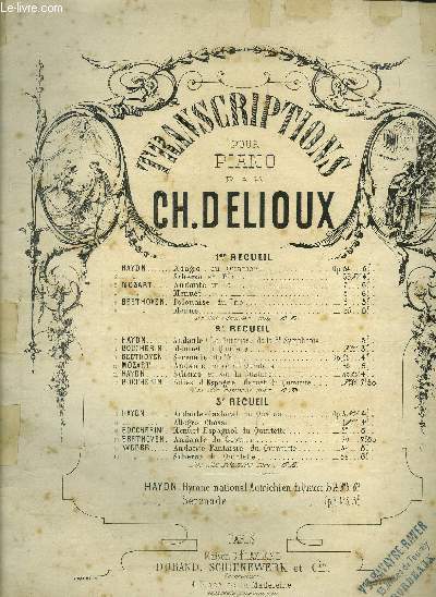Transcriptions pour piano