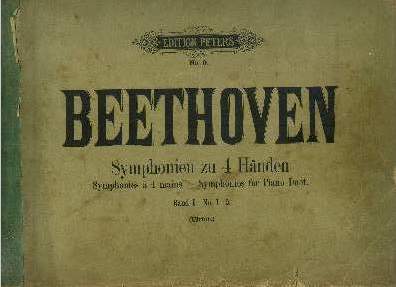 Symphonien von L.van Beethoven fur pianofortezu vier handen arrangirt von Hugo Ulrich, Band I N1-5 - Symphonies  4 mains