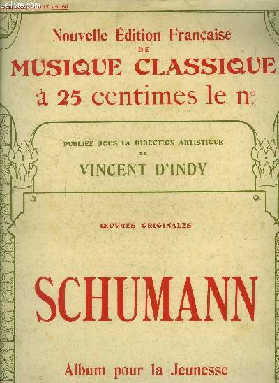 Oeuvres originales schumann, album pour la jeunesse